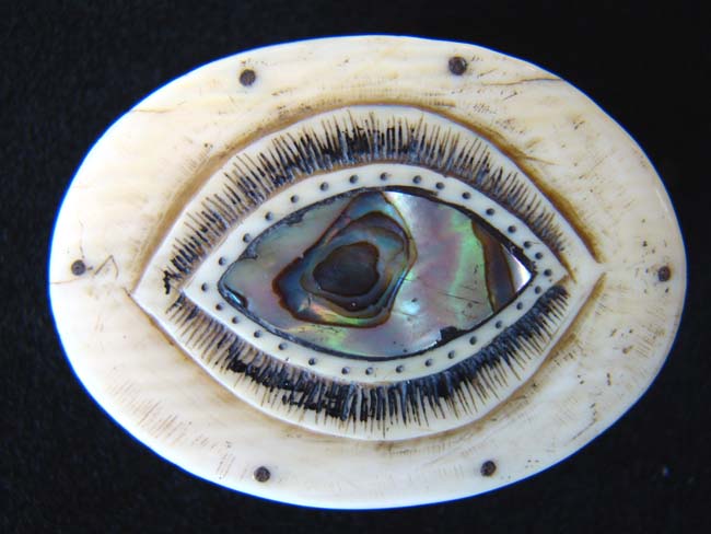 A rare and unique Antique Ship Captain's Ivory Snuff Box circa 1840 — image 2